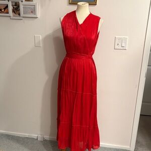 Draper James Vibrant Red Maxi Dress